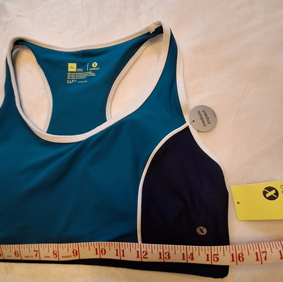 Xersion Women's Teal and Navy Sports Bra - Picture 8 of 11